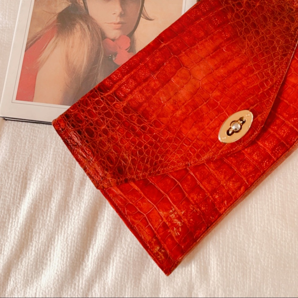 Alligator  clutch vintage